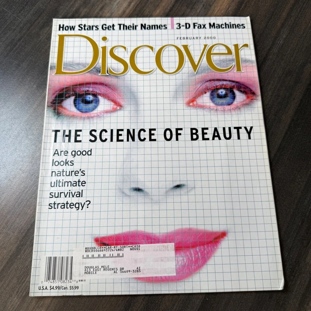 Discover Magazine February 2000 The Science of Beauty‎ 3-D Fax Machines